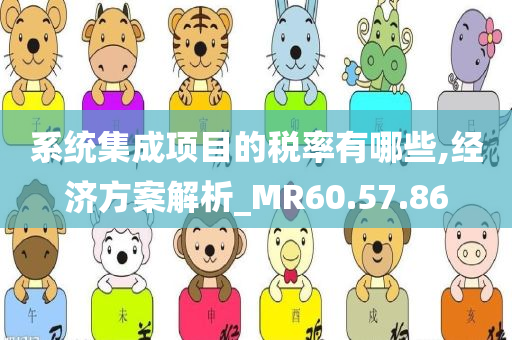 系统集成项目的税率有哪些,经济方案解析_MR60.57.86