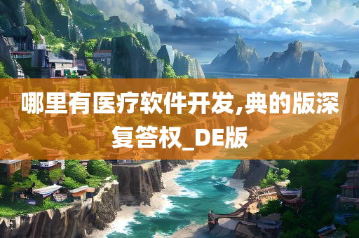 哪里有医疗软件开发,典的版深复答权_DE版