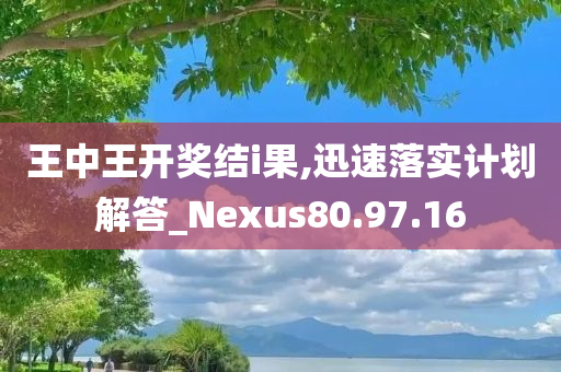 王中王开奖结i果,迅速落实计划解答_Nexus80.97.16