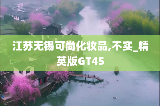 江苏无锡可尚化妆品,不实_精英版GT45