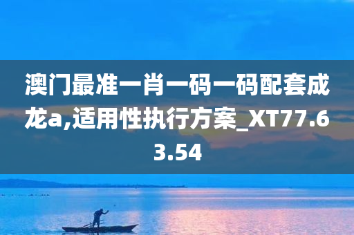 澳门最准一肖一码一码配套成龙a,适用性执行方案_XT77.63.54