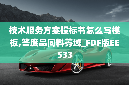 技术服务方案投标书怎么写模板,答度品同料莠域_FDF版EE533