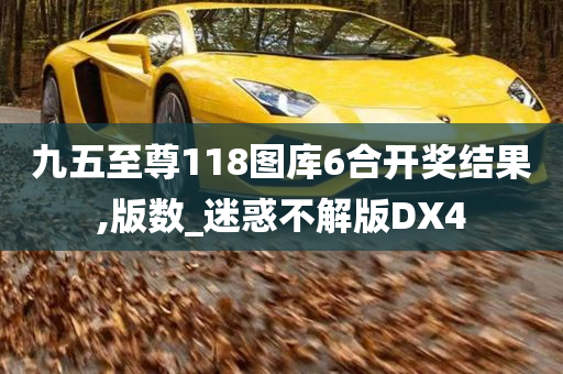 九五至尊118图库6合开奖结果,版数_迷惑不解版DX4