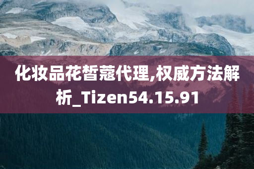 化妆品花皙蔻代理,权威方法解析_Tizen54.15.91