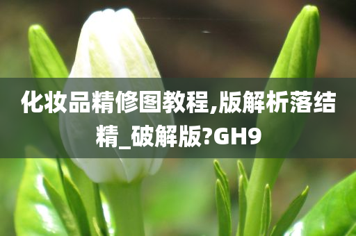 化妆品精修图教程,版解析落结精_破解版?GH9