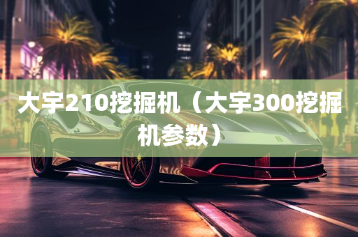 大宇210挖掘机（大宇300挖掘机参数）