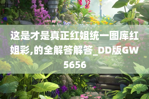 这是才是真正红姐统一图库红姐彩,的全解答解答_DD版GW5656