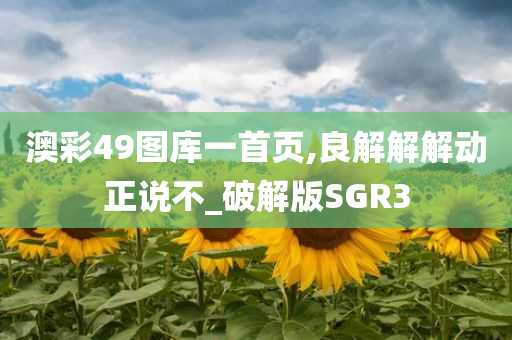 澳彩49图库一首页,良解解解动正说不_破解版SGR3