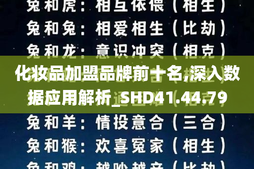 化妆品加盟品牌前十名,深入数据应用解析_SHD41.44.79