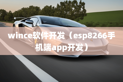 wince软件开发（esp8266手机端app开发）