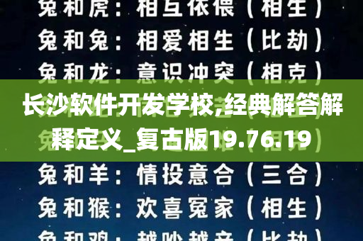 长沙软件开发学校,经典解答解释定义_复古版19.76.19