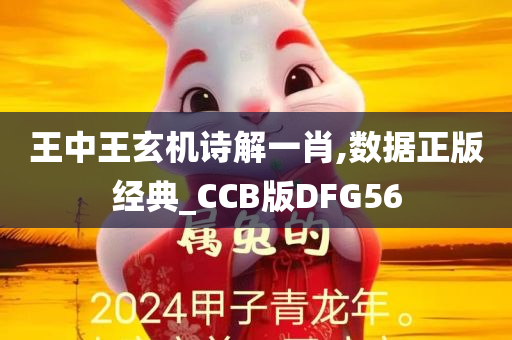 王中王玄机诗解一肖,数据正版经典_CCB版DFG56