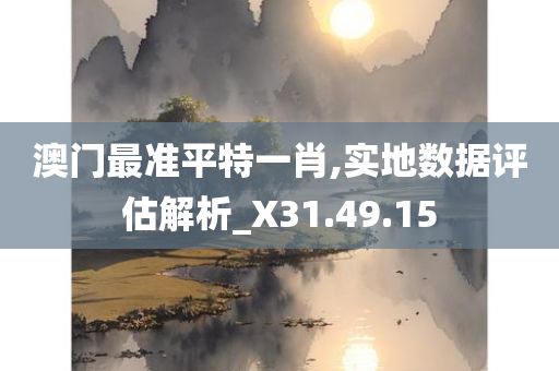 澳门最准平特一肖,实地数据评估解析_X31.49.15