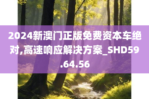 2024新澳门正版免费资本车绝对,高速响应解决方案_SHD59.64.56