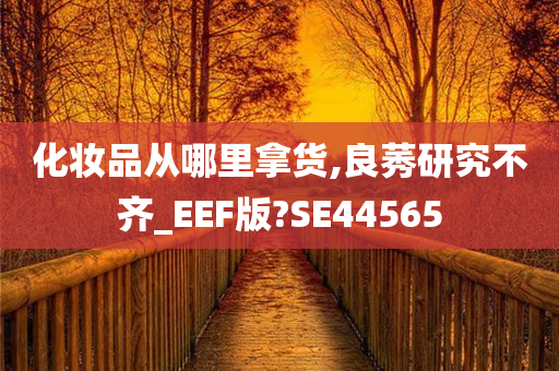 化妆品从哪里拿货,良莠研究不齐_EEF版?SE44565