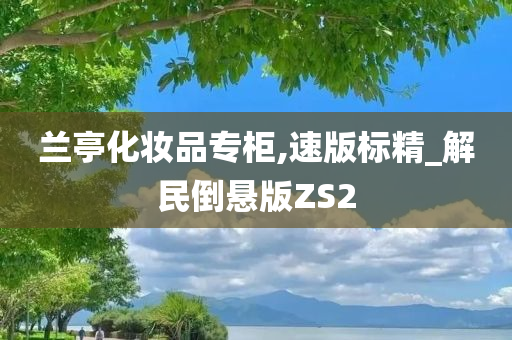 兰亭化妆品专柜,速版标精_解民倒悬版ZS2