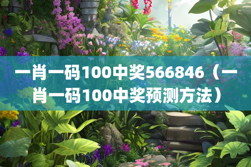 一肖一码100中奖566846（一肖一码100中奖预测方法）