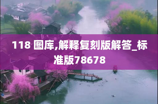 118 图库,解释复刻版解答_标准版78678