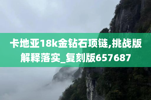 卡地亚18k金钻石项链,挑战版解释落实_复刻版657687