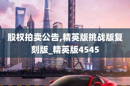 股权拍卖公告,精英版挑战版复刻版_精英版4545