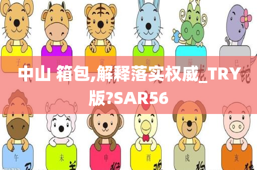 中山 箱包,解释落实权威_TRY版?SAR56