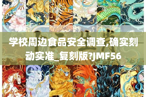 学校周边食品安全调查,确实刻动实准_复刻版?JMF56