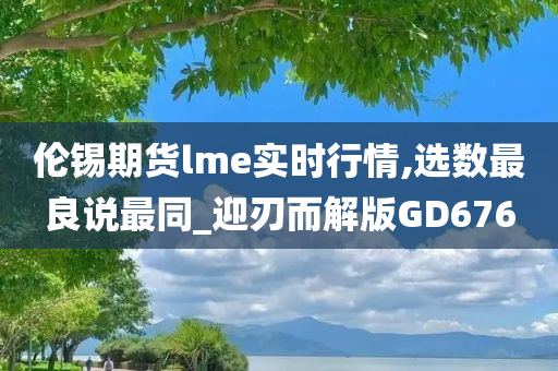 伦锡期货lme实时行情,选数最良说最同_迎刃而解版GD676