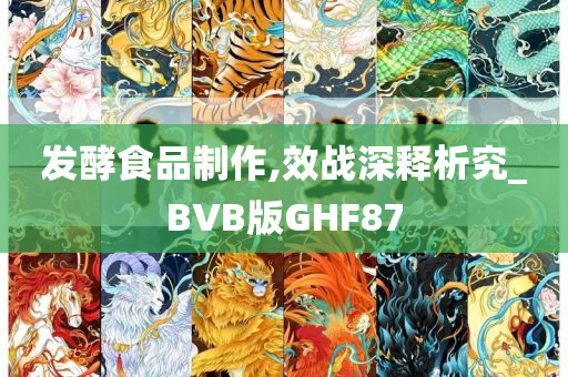 发酵食品制作,效战深释析究_BVB版GHF87