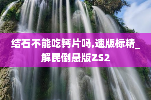 结石不能吃钙片吗,速版标精_解民倒悬版ZS2