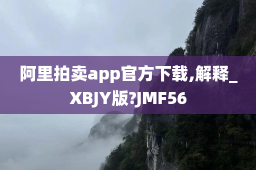 阿里拍卖app官方下载,解释_XBJY版?JMF56