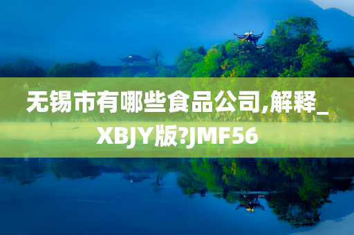 无锡市有哪些食品公司,解释_XBJY版?JMF56