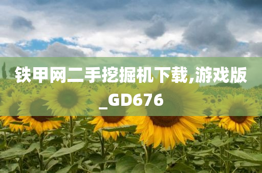 铁甲网二手挖掘机下载,游戏版_GD676