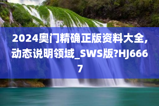 2024奥门精确正版资料大全,动态说明领域_SWS版?HJ6667