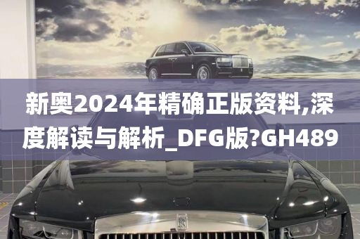 新奥2024年精确正版资料,深度解读与解析_DFG版?GH489