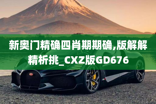 新奥门精确四肖期期确,版解解精析挑_CXZ版GD676