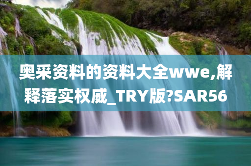 奥采资料的资料大全wwe,解释落实权威_TRY版?SAR56