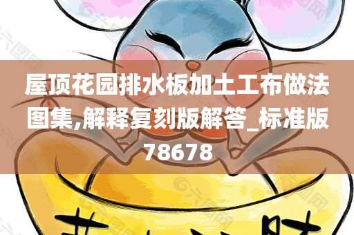 屋顶花园排水板加土工布做法图集,解释复刻版解答_标准版78678