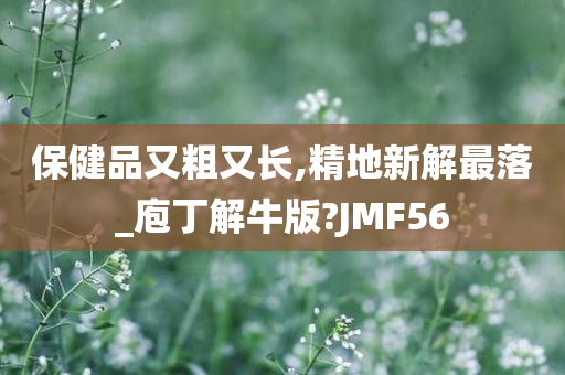 保健品又粗又长,精地新解最落_庖丁解牛版?JMF56