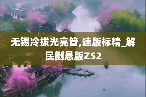 无锡冷拔光亮管,速版标精_解民倒悬版ZS2