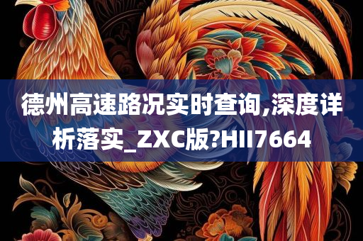 德州高速路况实时查询,深度详析落实_ZXC版?HII7664