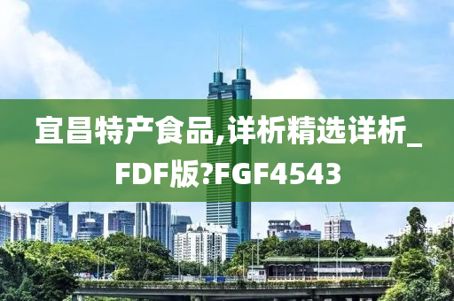 宜昌特产食品,详析精选详析_FDF版?FGF4543