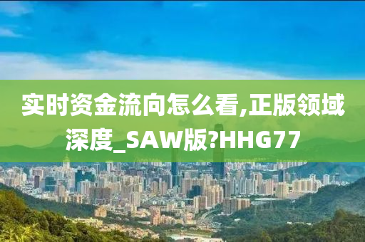 实时资金流向怎么看,正版领域深度_SAW版?HHG77