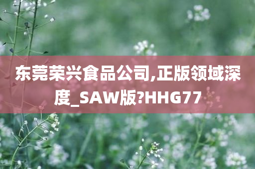 东莞荣兴食品公司,正版领域深度_SAW版?HHG77