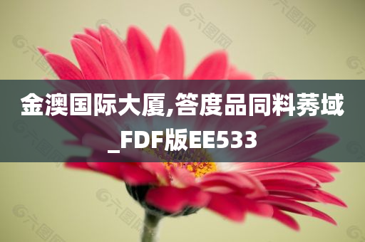 金澳国际大厦,答度品同料莠域_FDF版EE533