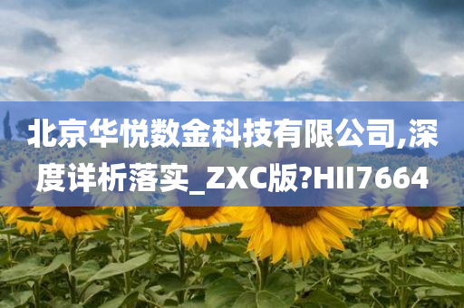 北京华悦数金科技有限公司,深度详析落实_ZXC版?HII7664