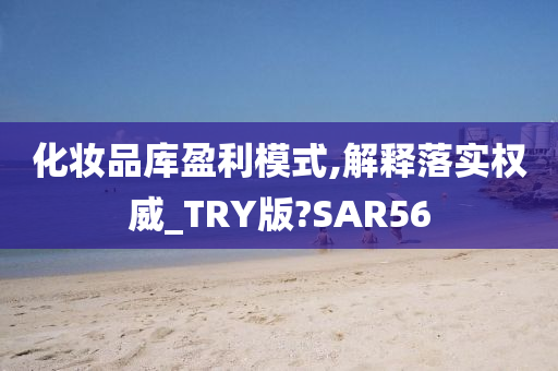 化妆品库盈利模式,解释落实权威_TRY版?SAR56