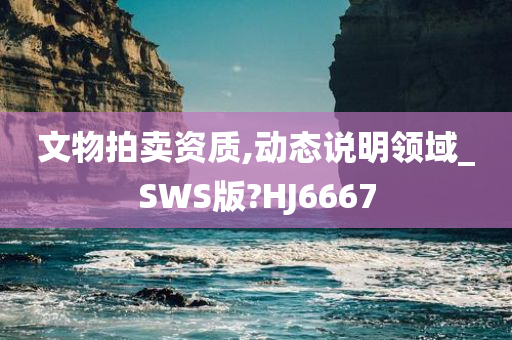 文物拍卖资质,动态说明领域_SWS版?HJ6667