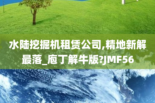 水陆挖掘机租赁公司,精地新解最落_庖丁解牛版?JMF56