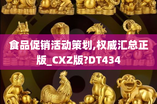 食品促销活动策划,权威汇总正版_CXZ版?DT434