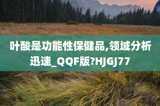 叶酸是功能性保健品,领域分析迅速_QQF版?HJGJ77